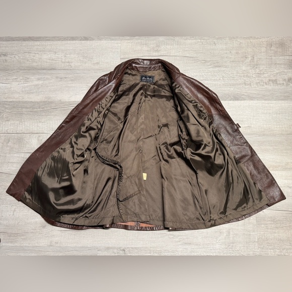 Vintage 90s | Pierre André | Leather Trench - Picture 4 of 11